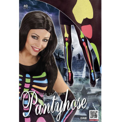 Punčocháče kostlivec neonové